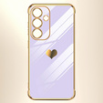Etui do Samsung Galaxy S25 FE, Electro heart, fioletowe