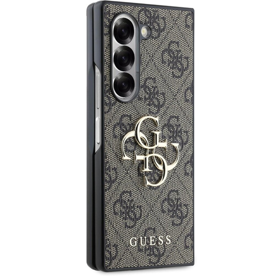 Etui GUESS do Samsung Galaxy Z Fold6, 4G Big Metal Logo, brązowe