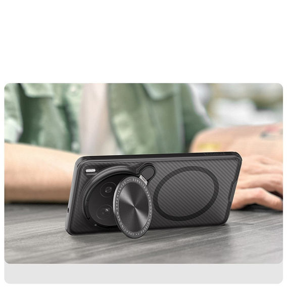 Oryginalne Etui Nillkin CamShield Prop Magnetic do Vivo X200 Pro 5G, z osłoną aparatu - czarne