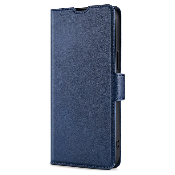 Etui z klapką do Motorola Moto G22, Magnetic Clasp, granatowe