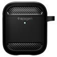 Etui na słuchawki Airpods 1/2, SPIGEN, Rugged Armor, Matte Black