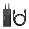 Baseus ładowarka sieciowa Super Si PD 25 W USB-C + kabel USB-C, czarna