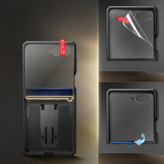 Etui Tongate MECH z MagSafe do Samsung Galaxy Z Flip7 FE / Z Flip6, zielone