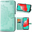 Etui z klapką do Samsung Galaxy M52 5G, Mandala, miętowe