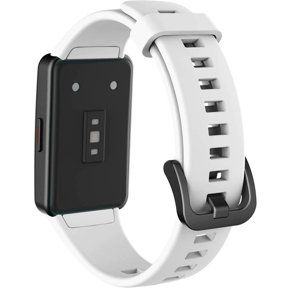 Pasek Silikonowy do Huawei Band 6 / Honor Band 6, White