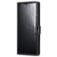 Etui z klapką do Samsung Galaxy S23 Ultra, ERBORD Waxy Wallet, czarne