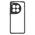 Etui do OnePlus 12 5G, Fusion Hybrid, z ochroną aparatu, przezroczyste / czarne