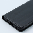 Etui z klapką do Motorola Moto G54 5G, Crazy Horse Wallet, czarne