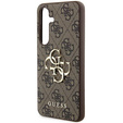 Etui GUESS do Samsung Galaxy A55, 4G Big Metal Logo, brązowe