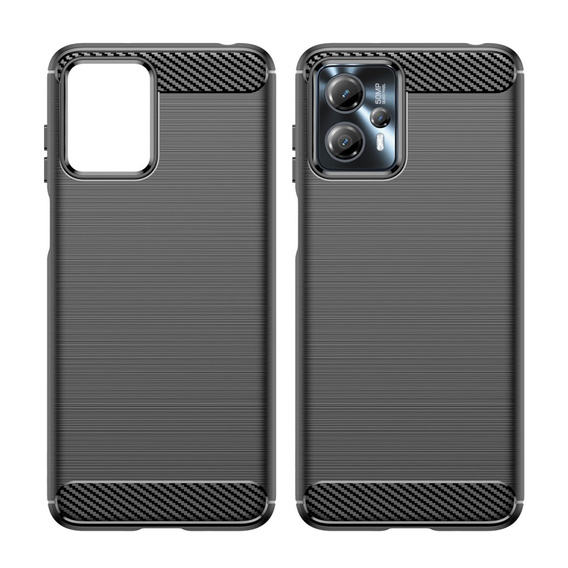 Etui do Motorola Moto G23 / G13, Karbon, czarne