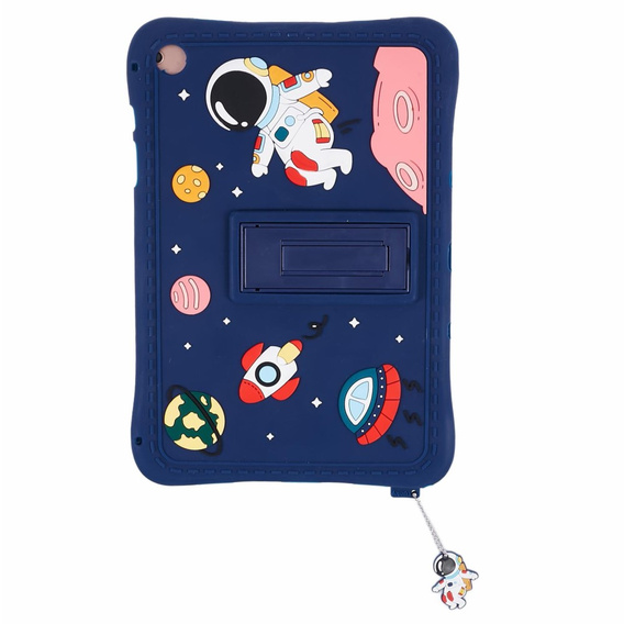 Etui silikonowe dla dzieci do Samsung Galaxy Tab A9+ X210 / X215 / X216B, Pancerne, Astronauta, Granatowe