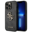 Etui GUESS do iPhone 14 Pro, 4G Big Metal Logo, szare