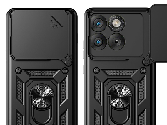 Etui pancerne CamShield Slide z osłoną aparatu i ringiem do Motorola Edge 70