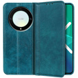 Etui do Honor Magic 5 Lite 5G, Wallet Litchi Leather, zielone