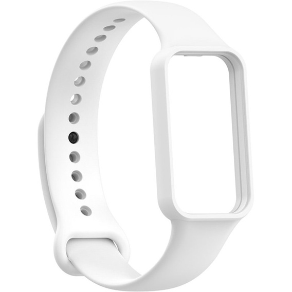 Pasek Silikonowy do Xiaomi Amazfit Band 7, Biały