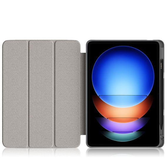 Etui do Xiaomi Pad 6S Pro 12.4, Smartcase Hybrid, z miejscem na rysik, szare