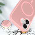 Etui Matt Case do iPhone 17, do MagSafe, półprzezroczyste różowe