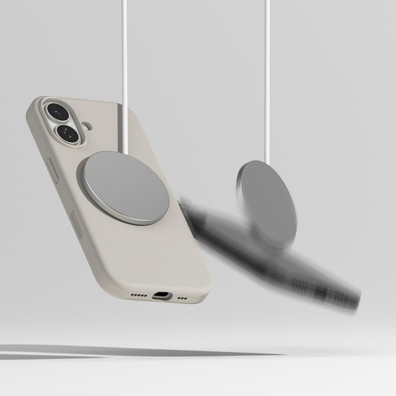 Etui Ringke do iPhone 17, Silicone MagSafe, Stone