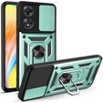 Etui pancerne do Oppo A98 5G, CamShield Slide, zielone