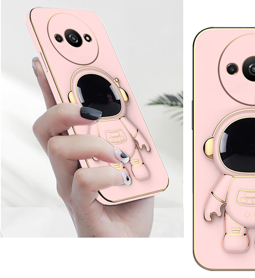 Etui do Xiaomi Redmi A3, Astronaut, różowe