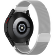 Pasek Bransoleta Milanese do Samsung Galaxy Watch 4/5/6 40/42/43/44/45/46/47mm, Srebrna