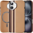 Etui do iPhone 16, Carbon Fiber MagSafe, żółte