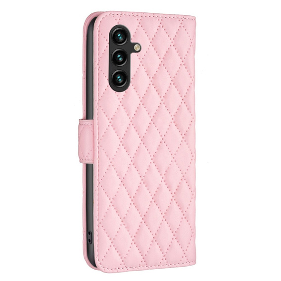 Etui z klapką do Samsung Galaxy A56 5G, Wallet, BINFEN COLOR, różowe