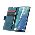 Etui CASEME do Samsung Galaxy Note 20 Ultra, Leather Wallet Case, zielone
