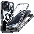 Etui do iPhone 16 Pro Max, Shockproof, ze szkłem, do MagSafe, czarne
