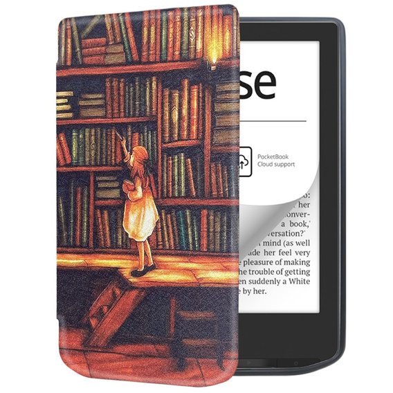 Etui do PocketBook Verse / Verse Pro, Smartcase, Library girl