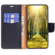 Etui z klapką do Xiaomi Redmi 13C / Poco C65, Wallet Litchi Leather, czarne