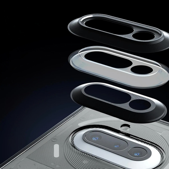 Etui do Nothing Phone 3A, Fusion Hybrid, przezroczyste / czarne
