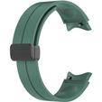 Pasek Silikonowy do Samsung Galaxy Watch 4/5/6 40/42/43/44/45/46/47mm, Ciemny zielony