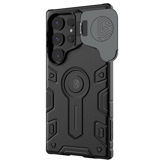 Etui do Samsung Galaxy S24 Ultra, pancerne Nillkin, CamShield Armor Prop, Czarne