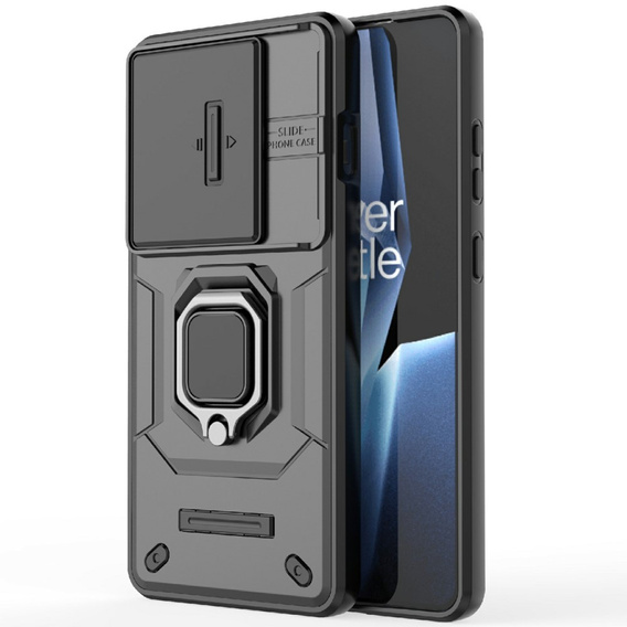 Etui do OnePlus 13R, KickStand Camera Lens, czarne