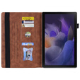 Etui do Samsung Galaxy Tab A8 10.5 SM-X200 SM-X205, Classic, z miejscem na rysik, brązowe