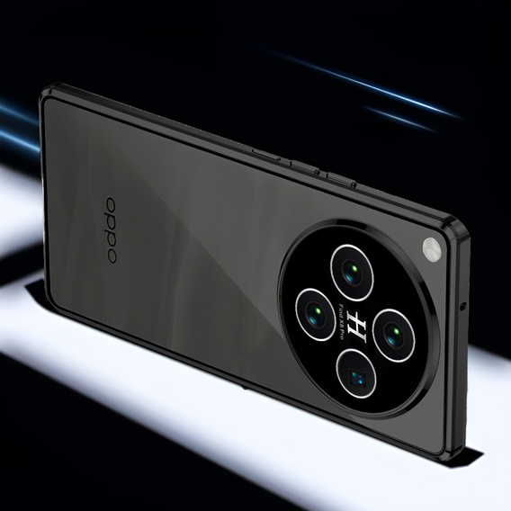 Etui do Oppo Find X8 Pro, Magnetic Dual Glass, czarne
