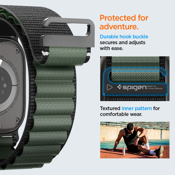 Pasek Spigen WBF1 Band do Apple Watch 8/9/10/11/SE/Ultra 1/2 (44/45/46/49 mm)
