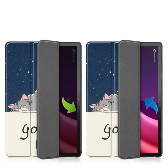 Etui do Lenovo Tab P11 Gen 2 TB350FU TB350XU 11.5", Smartcase, sleeping cat