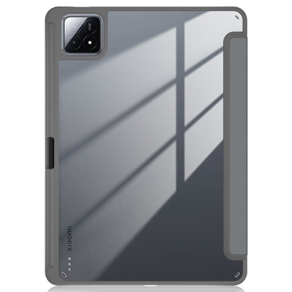 Etui do Xiaomi Pad 6S Pro 12.4, Smartcase Hybrid, z miejscem na rysik, szare