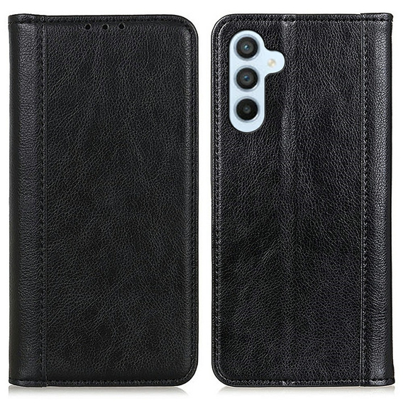 Etui do Samsung Galaxy A26, Wallet Litchi Leather, czarne