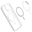 Etui z MagSafe Spigen do iPhone 13 Mini, Ultra Hybrid, białe + Szkło Hartowane 9H