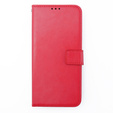 Etui z klapką do Motorola Moto G54 5G, Crazy Horse Wallet, czerwone