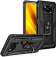 Etui pancerne do Xiaomi Poco X3 NFC, Nox Case Ring, czarne