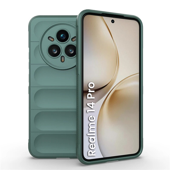 Etui do Realme 14 Pro 5G, Gaming Shockproof, zielone