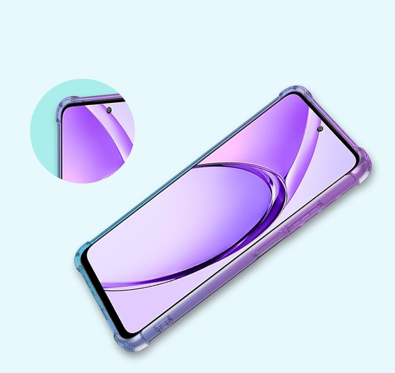 Etui Gradient Dropproof do Oppo A40 / Oppo A40m, Fioletowe / niebieskie