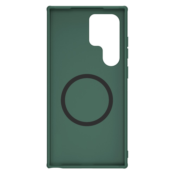 Etui NILLKIN do Samsung Galaxy S24 Ultra, Frosted Shield, do MagSafe, zielone