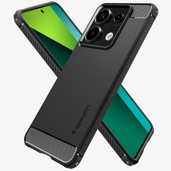 Etui Spigen do Xiaomi Redmi Note 13 Pro 5G / Poco X6 5G, Rugged Armor, czarne