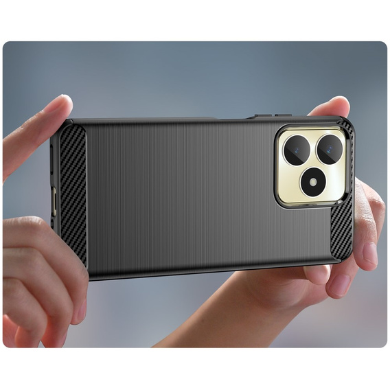 Etui do Realme C53 4G, Karbon, czarne