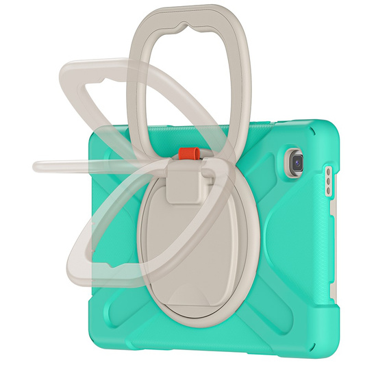 Etui dla dzieci do Samsung Galaxy Tab A7 Lite 8.7 T220/T225, Pancerne, dziecięce, Zielone / Szare